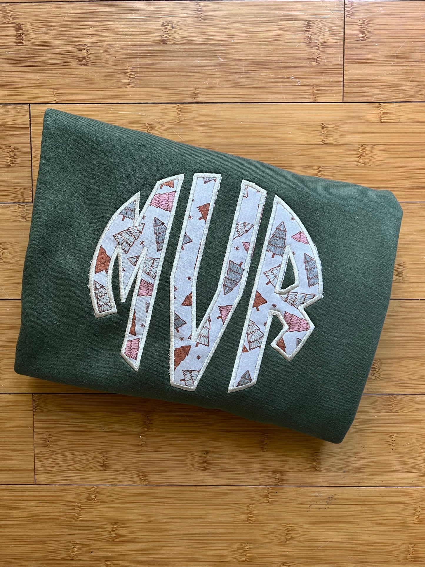 Christmas Monogram Appliqué