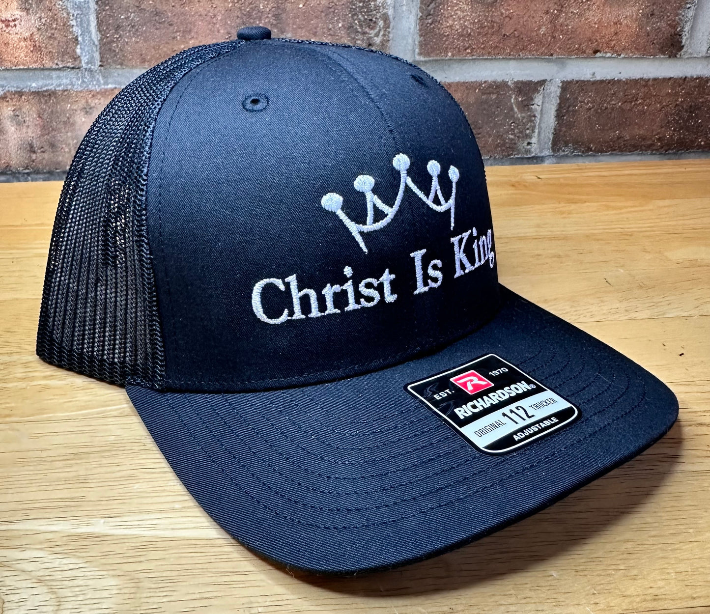 Embroidered Christ Is King Hat