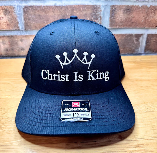 Embroidered Christ Is King Hat