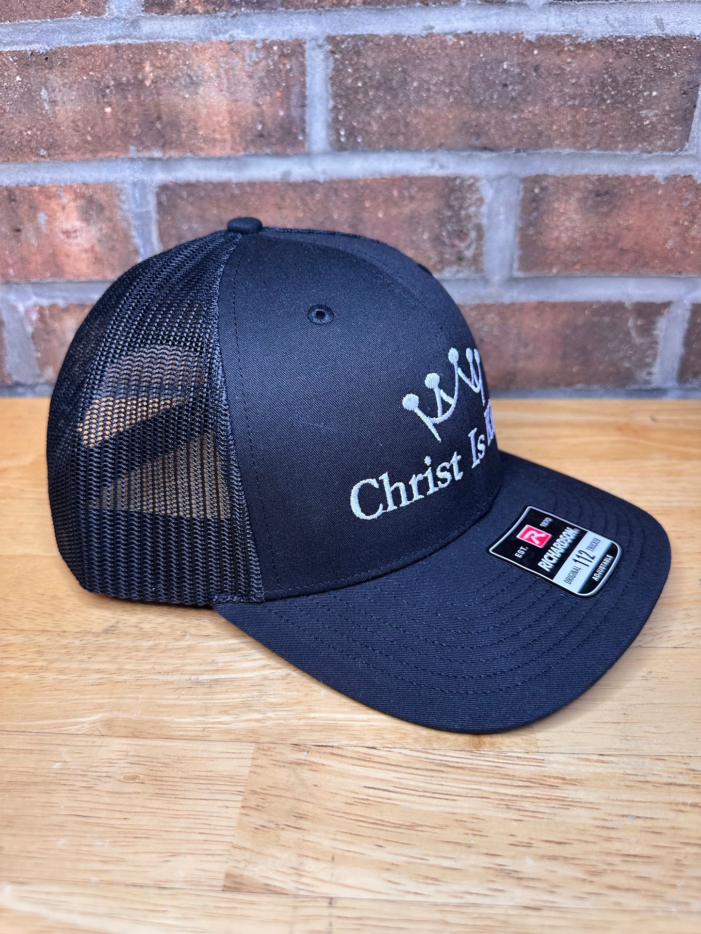 Embroidered Christ Is King Hat