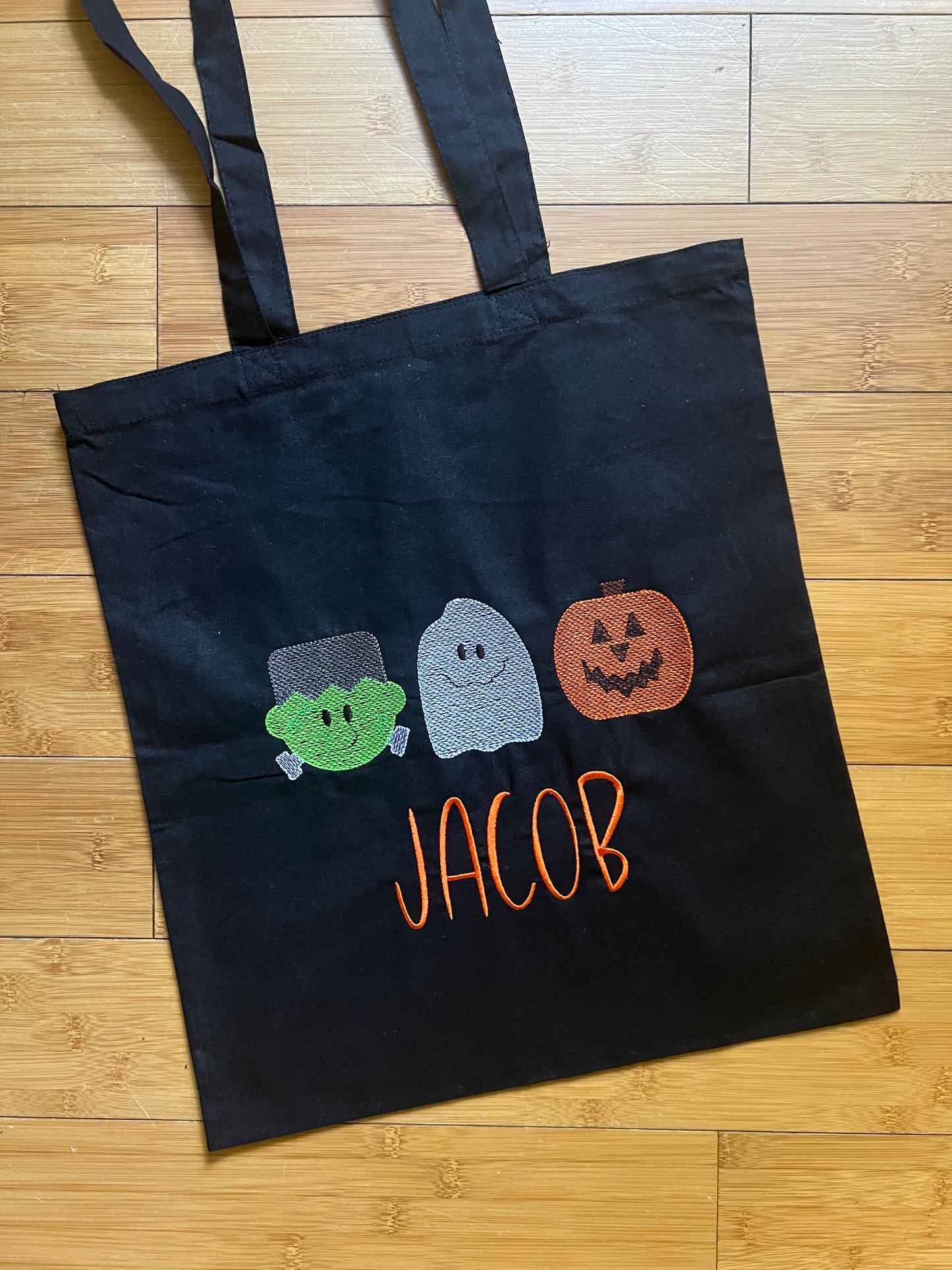 Frankenstein Ghost & Pumpkin Bag