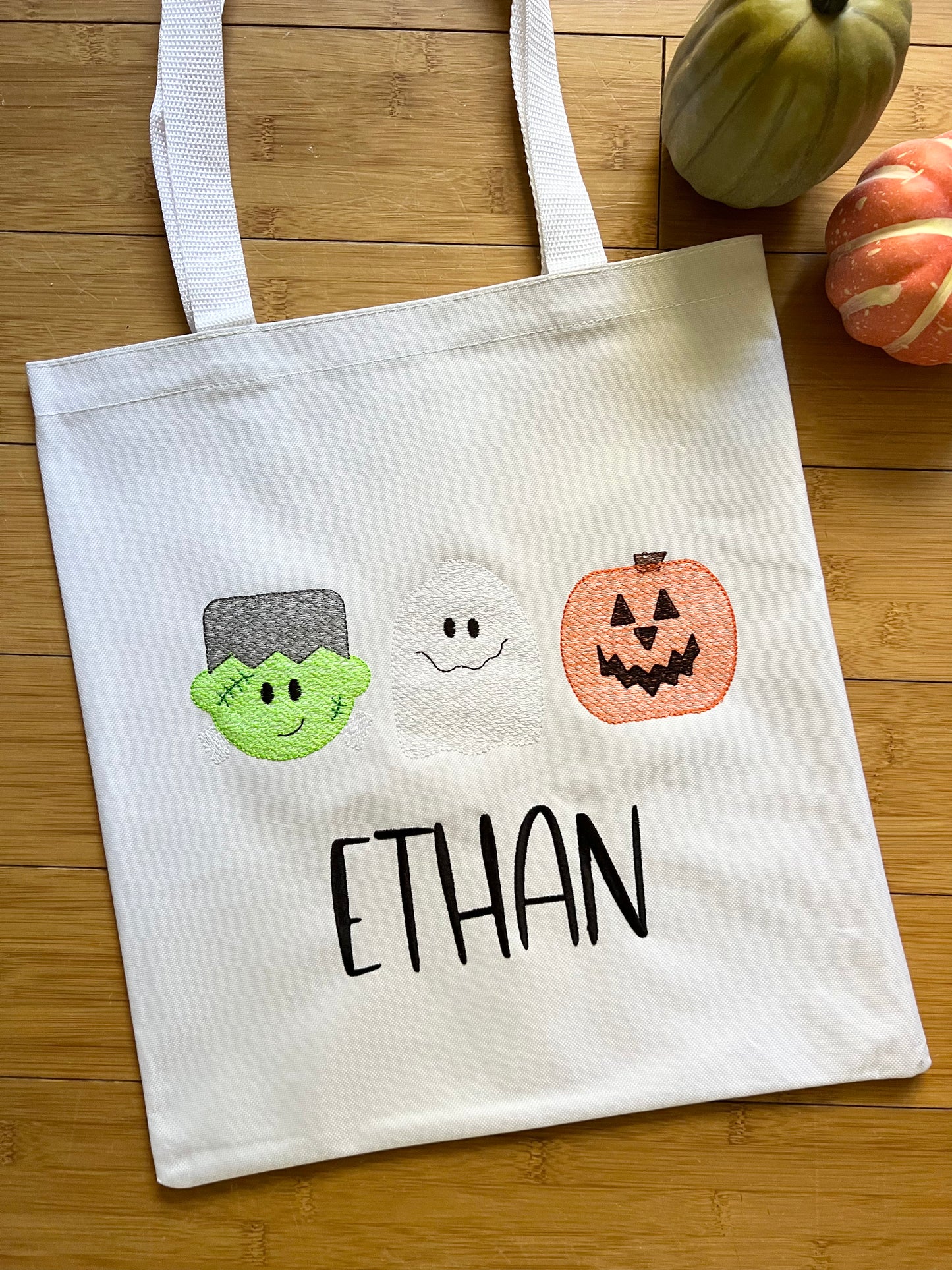 Frankenstein Ghost & Pumpkin Bag